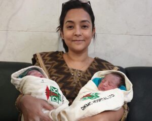 সন্তানের নাম হাসান ও হোসেন (যমজ)